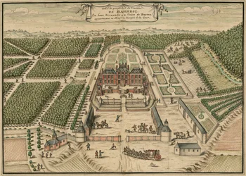 Perspective Drawing of Balleroy Castle in France